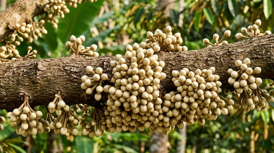 Hamparan kebun buah alpukat dan durian produktif dengan dahan sarat buah