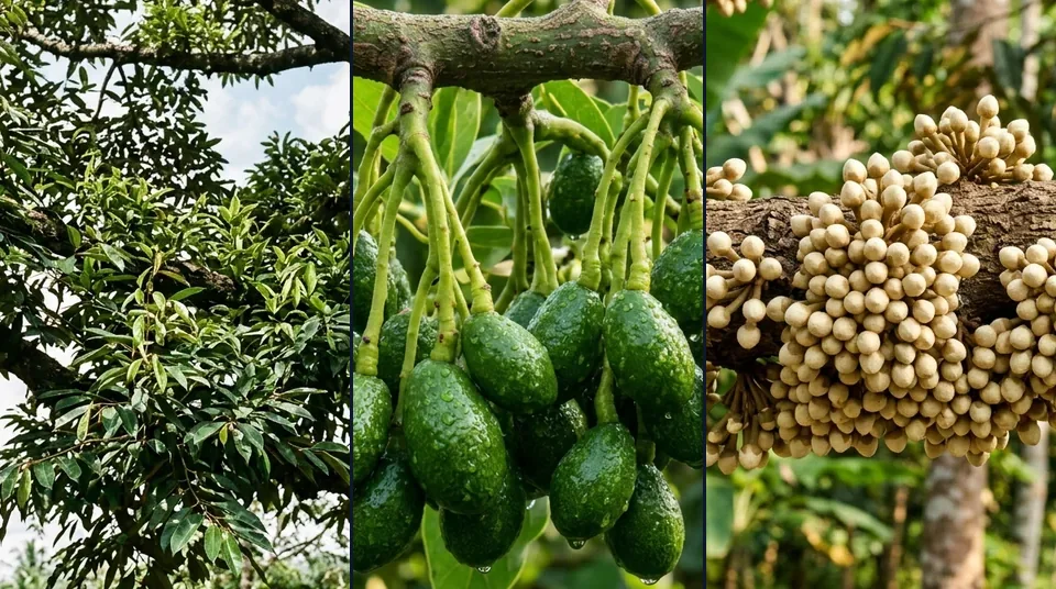 Tahapan munculnya mata ketam bunga hingga pentil buah mengunci dan buah dompolan lebat dengan Saratoga