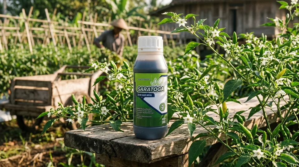 Botol resmi Saratoga Serum Tanaman Premium berhologram asli untuk pemecah bunga
