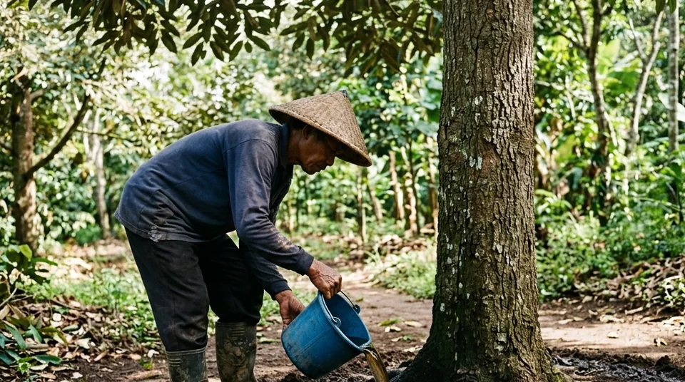 Pak Iwan Setiawan di Parigi Moutong menunjuk dahan durian Montong yang sarat buah