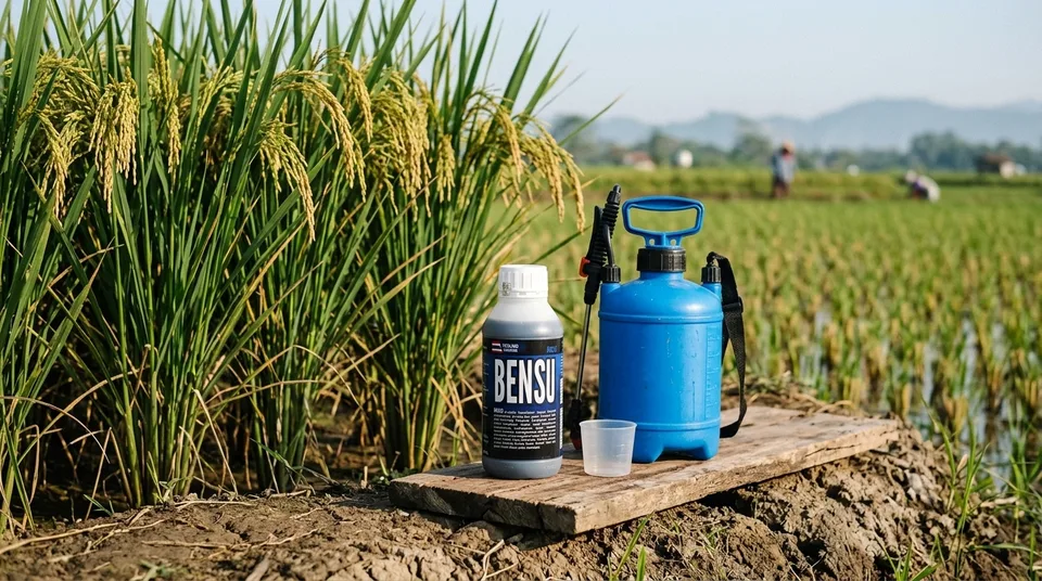Botol resmi Bensu Pupuk Cair Organik Formula Thailand penyembuh padi asem-aseman dan booster 45+ anakan