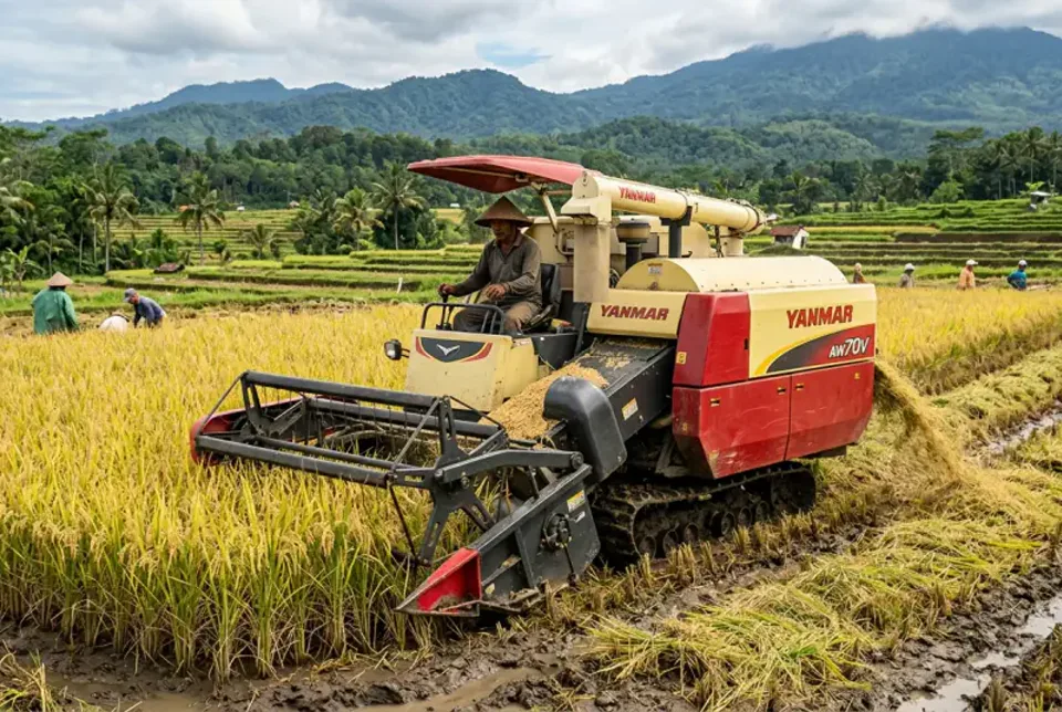 Hasil panen jagung melimpah dengan batang tetap tegak sehat sampai panen