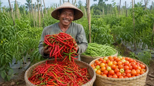 Foto tongkol jagung besar padat berbiji kuning mengkilap