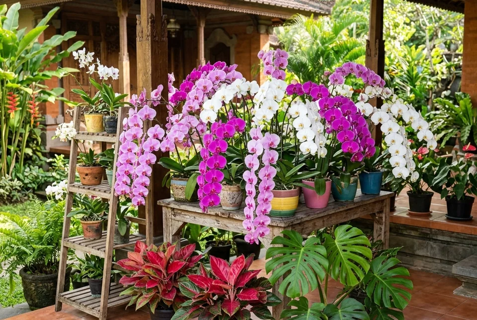 Daun baru Monstera membuka lebar belah simetris bersih tanpa bau amis di dalam ruangan