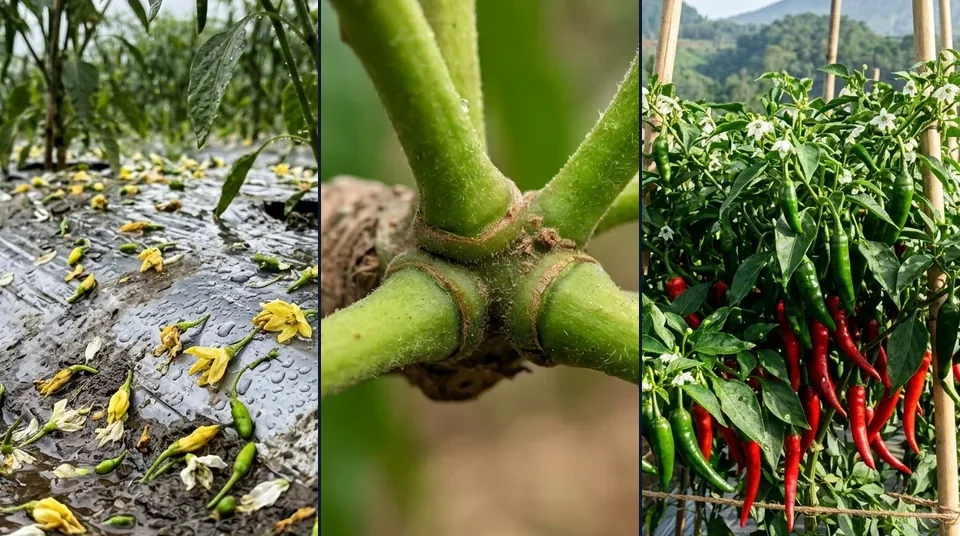 Tahapan kerja serum asam amino Jepang SARATOGA dari penguncian tangkai bunga 48 jam hingga dompolan buah penuh